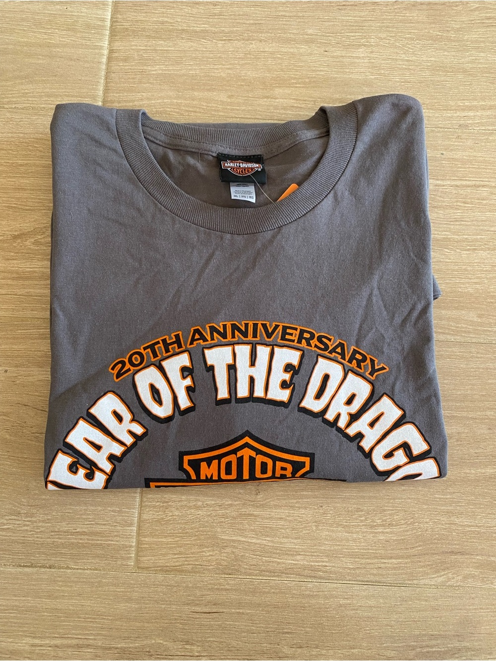 Harley-Davidson 20th Anniversary Gray Long Sleeve Tee, Maryville, TN 3XL - Picture 8 of 9